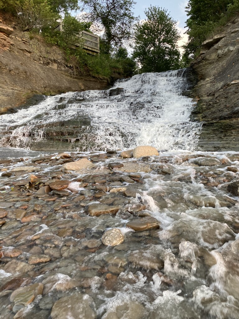 columbia beach cleveland waterfall