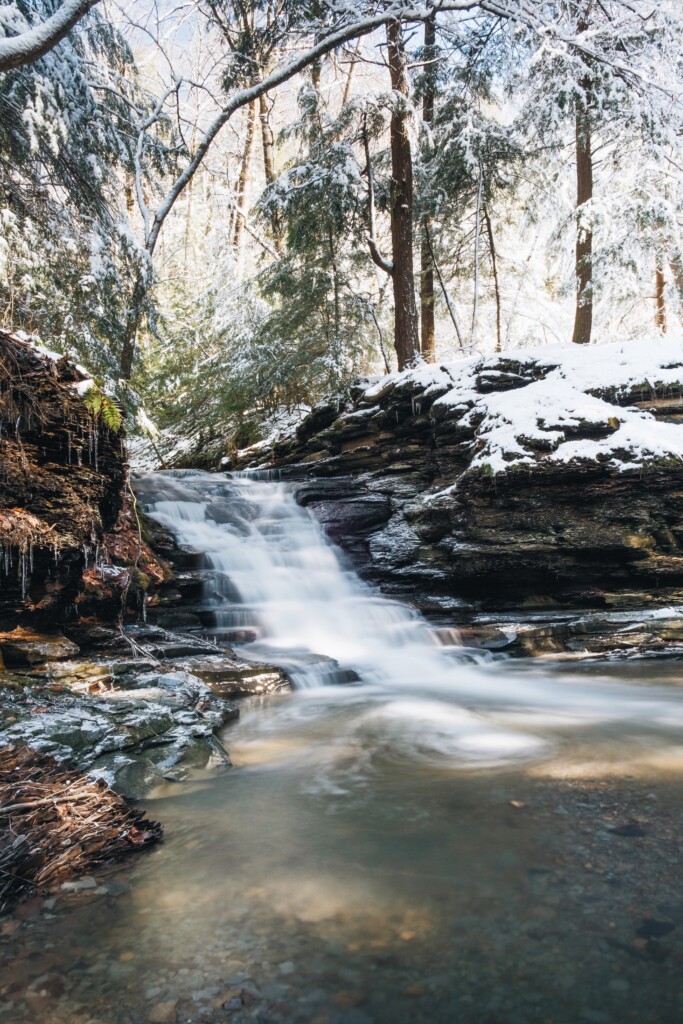 deer lick creek waterfall cleveland